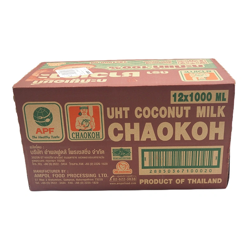 Chaokoh Coconut Milk 1L x12