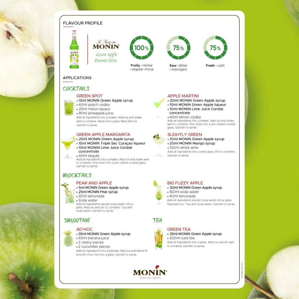 Monin Green Apple Syrup 700ml