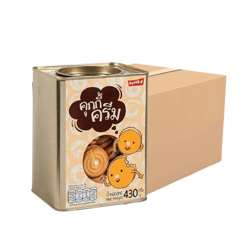 Pennyo Penny-o Cookie Cream-filled Snack Whole Crate 430g x12