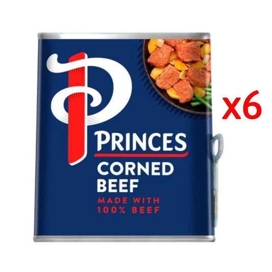 Princes Corned Beef Made With 100% Cans 340g x6