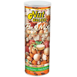 Nut Walker Party Mix confectionery snacks with assorted nuts, candies, and colorful treats in a vibrant snack bowl.