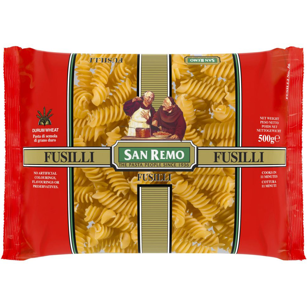 Sanremo Fusilli Pasta