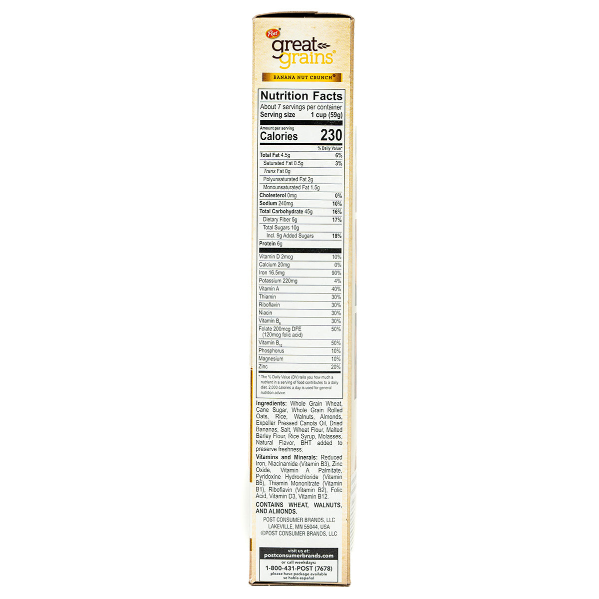 Post Great Grains Banana Nut Crunch
