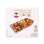 Tai Tai Lanna cereal bar in packaging, showcasing the traditional Thai snack with grains and nuts, for grocery product display.