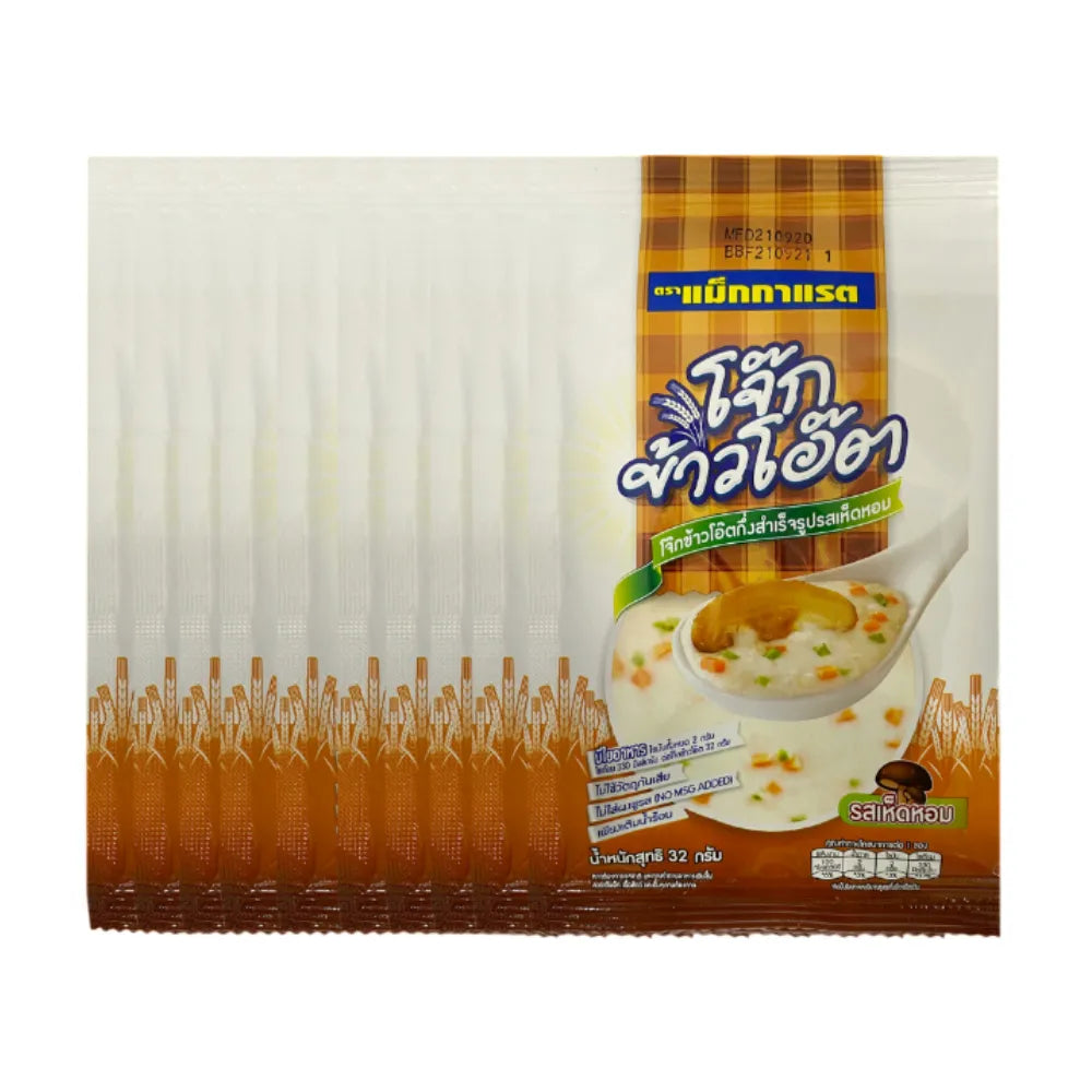 MCGARRETT [pack 10] Instant Oatmeal Porridge Mushroom Flavor 32g