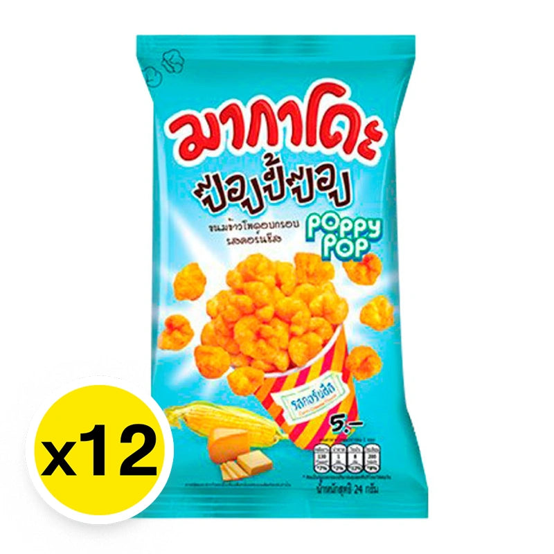 Makado Poppy Pop Potato Fries Corn Cheese Flavor 24g x12