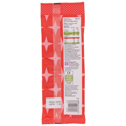 Sainsbury's Fizzy Strawberry Straws Sweets