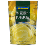 McGarrett Complete Seasoned Mashed Potatoes in a grocery package, ready to serve as a flavorful side dish.