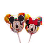 Disney Mickey Mouse-shaped lollipop, colorful confectionery snack featuring the iconic Disney Mickey Mouse design.