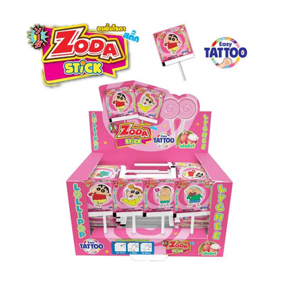 Zoda Lollipop Stick X Crayon Shin Chan Lychee Flavor 50 Sticks