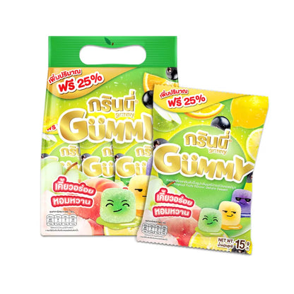 GRINNY TROPICAL FRUITS FLAVOUR GELATIN DESSERT . (PACK 12PCS) 15g