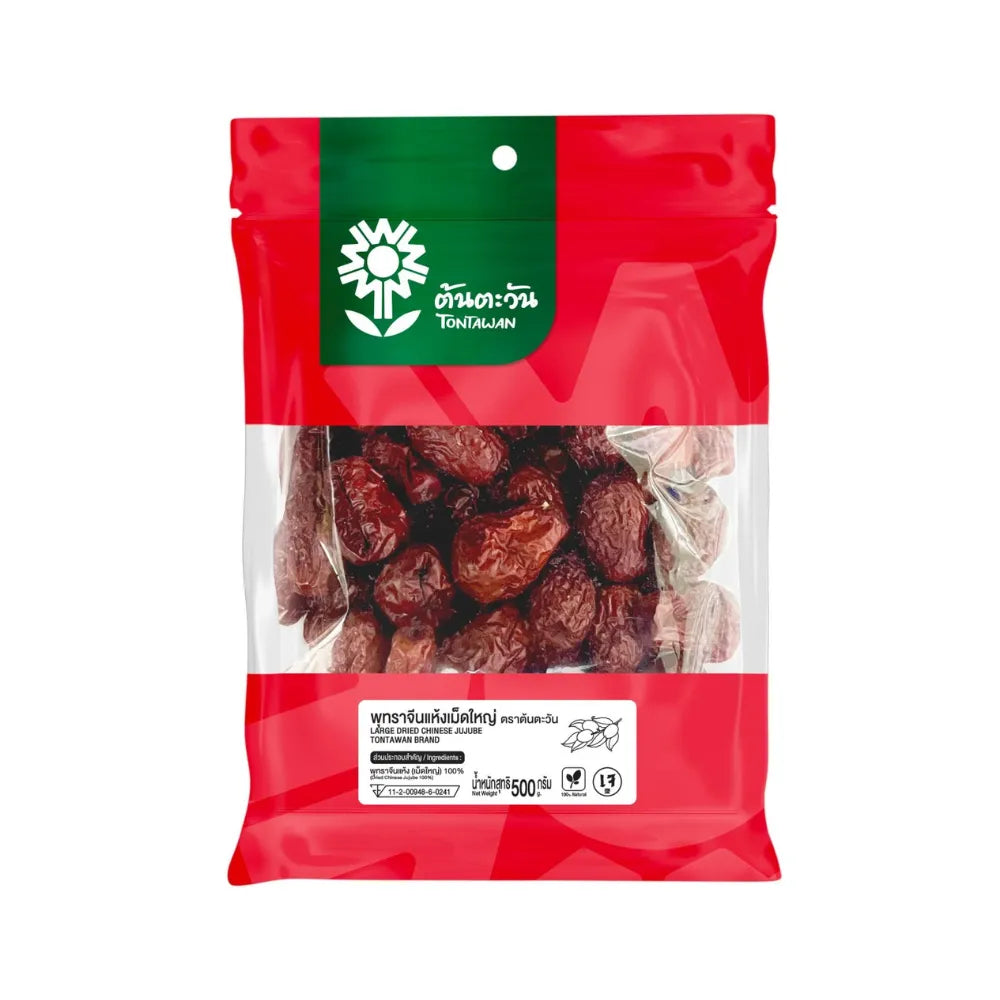 TONTAWAN Ton Tawan Large Dried Chinese Jujube 500g