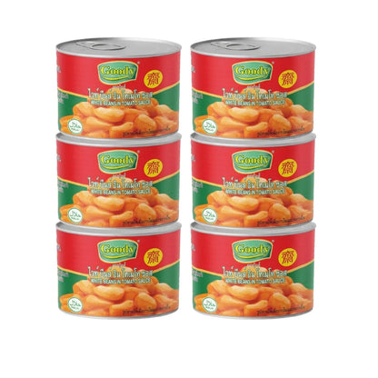 GOODY White Beans In Tomato Sauce . X 6 170g
