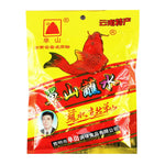 Makro Mhala Chilli Powder in 200g package, dry grocery product with bright red chili powder in a clear container