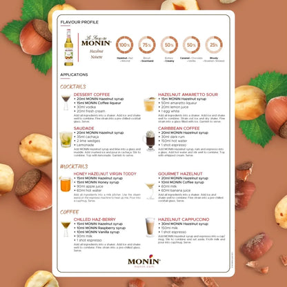 Monin Hazelnut Syrup 700ml