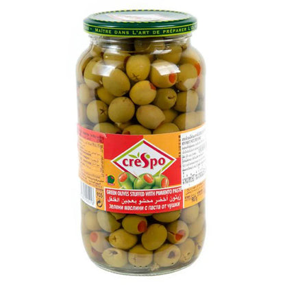 CRESPO Green Olives Stuffed 907g