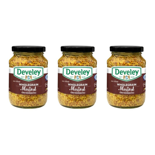 Develey Wholegrain Mustard Pack Of 3 Bottles 320g