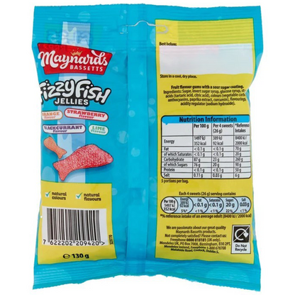 Maynards Bassetts Fizzy Fish Jellies
