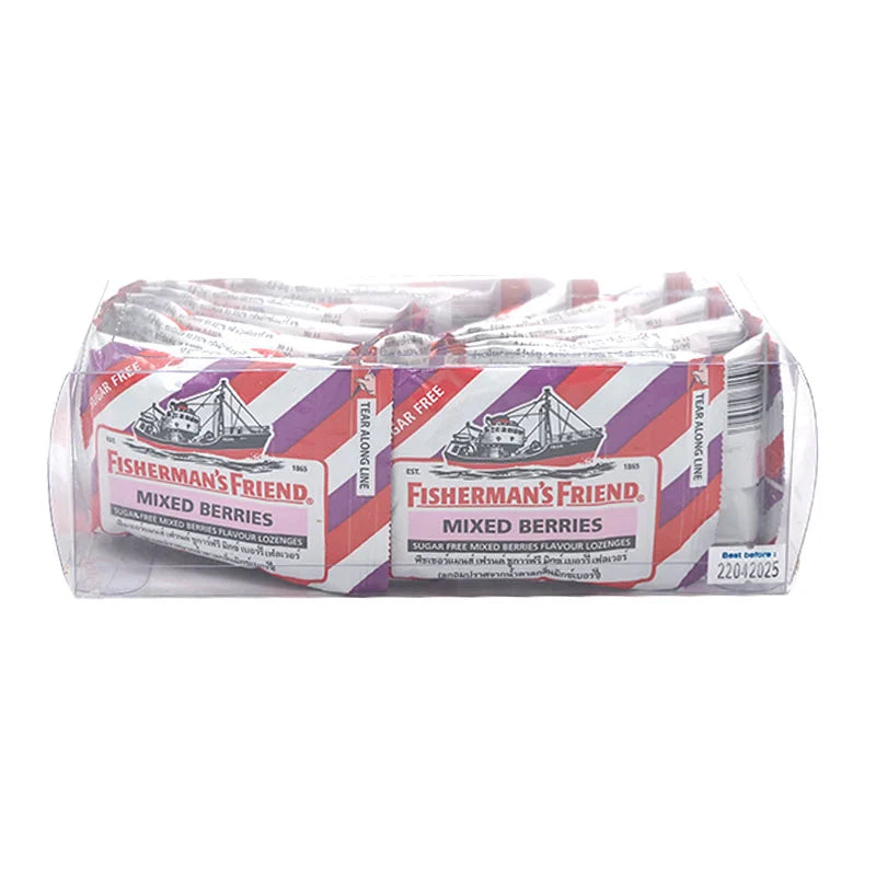 Fishermans Friend Sugar-Free Lozenges With Mixed Berry Flavor x12