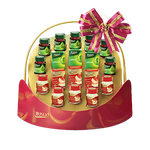 Brand's Hamper B Bird Nest beverage with rock sugar in a clear glass, showcasing the drink's golden color and simple presentation.