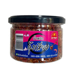 Chada Shrimp Paste on skewers, dry grocery product with fresh shrimp skewered and ready for cooking or grilling.