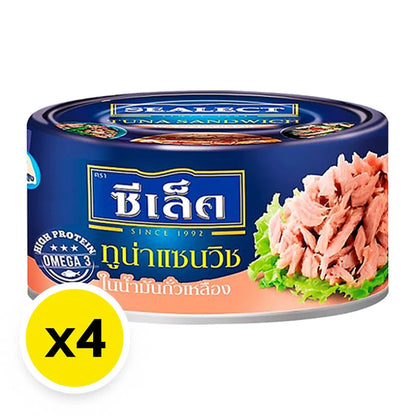 Sealect Tuna Sandwich In Soybean Oil 165g x4