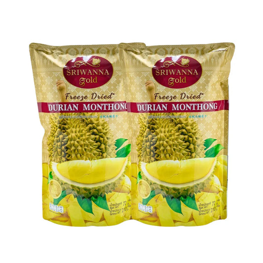 SRIWANNA Gold Gold Freeze Dried Durian Monthong GW 210g