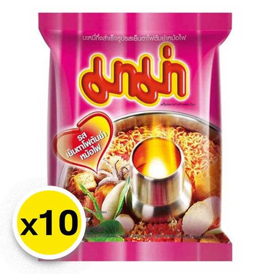 Mama Instant Noodles Yentafo Tom Yum Mohfai Flavour 60g x10
