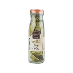 Dried bay leaves from Spice Story, fresh green herbs used for cooking and flavoring in various recipes.