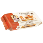Vicenzi Lady Fingers, classic confectionery snacks, arranged on a plate, showcasing their light, airy texture and golden-brown color.
