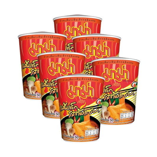 MAMA Cup Small Noodles Spicy Soup Pack Of 6 Cups