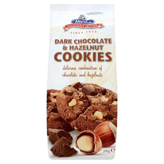 Merba Dark Chocolate & Hazelnut Cookies