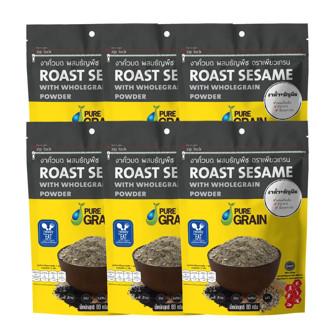 PURE GRAIN Ground Roasted Sesame Mixed With Grains Formula 80g