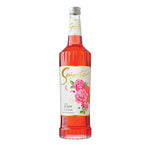 Senorita Signature Rose Flavored Syrup 720ml bottle, dry grocery product with pink rose flavor label and clear plastic bottle