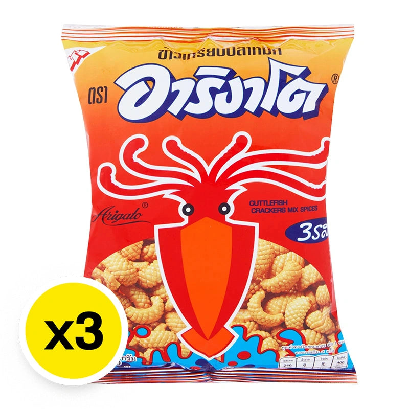 Arigato Cuttlefish Cracker 65g x3