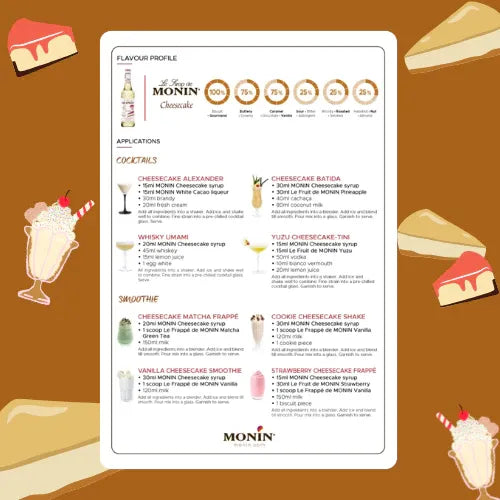 Monin Cheesecake Syrup 700ml