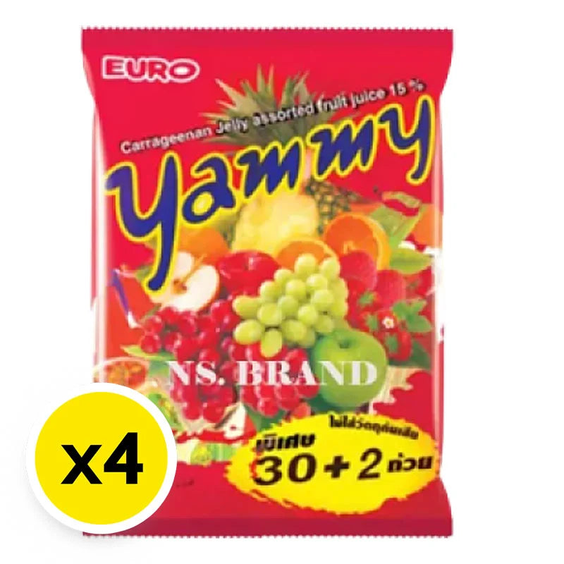 Yammy Jelly Cup 30 Cups x4