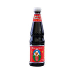 Deksomboon Thin Soy Sauce 700ml bottle, clear liquid in a glass container, used for cooking and seasoning in Asian cuisine.