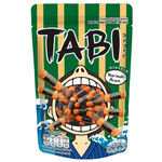 Tabi Japanese rice cracker Norimaki, a crispy confectionery snack with seaweed flavor, displayed in a close-up shot.