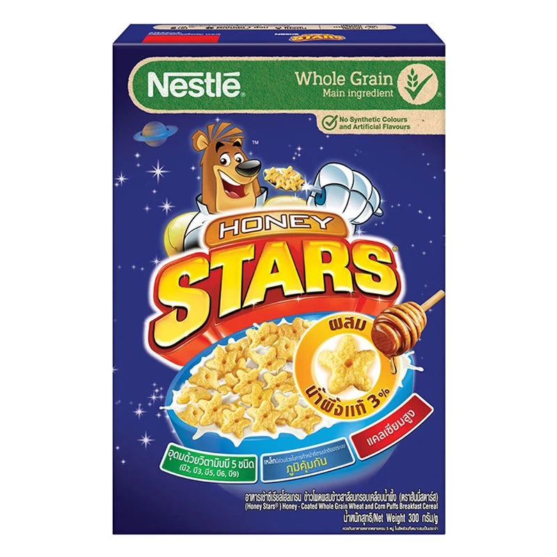Nestle Honey Stars Whole Grain Breakfast Cereal 300g