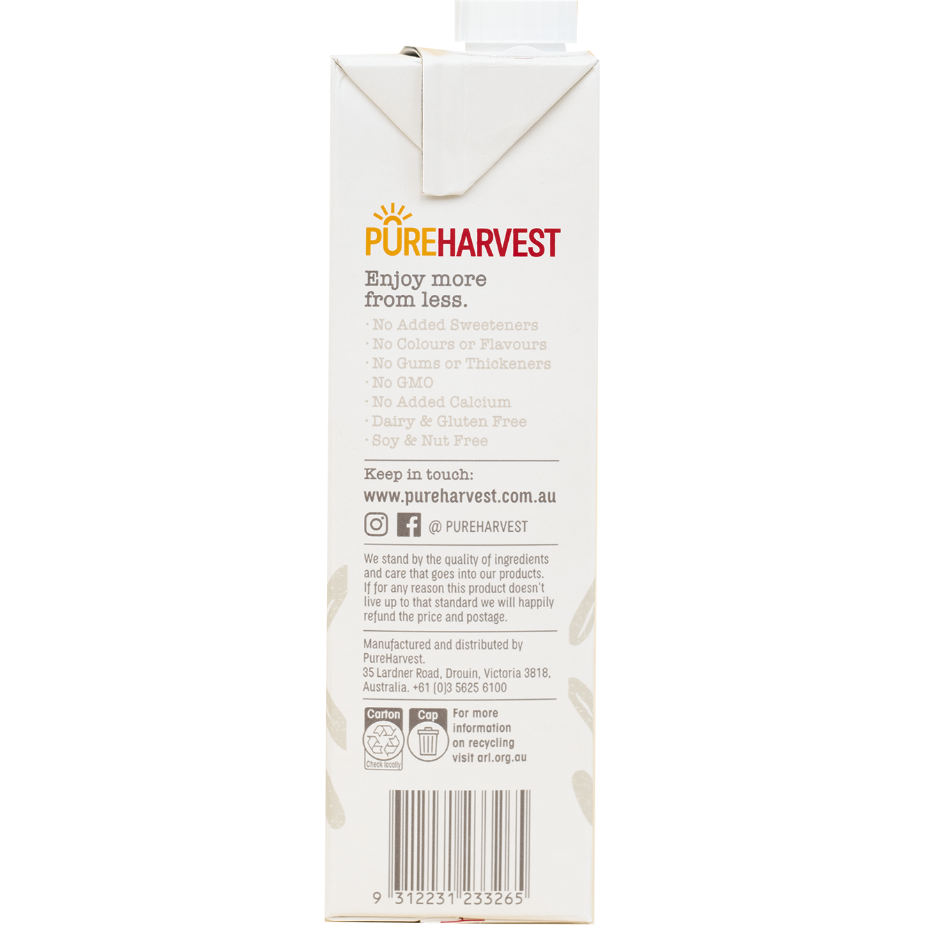 Pureharvest Original Rice Milk Natural