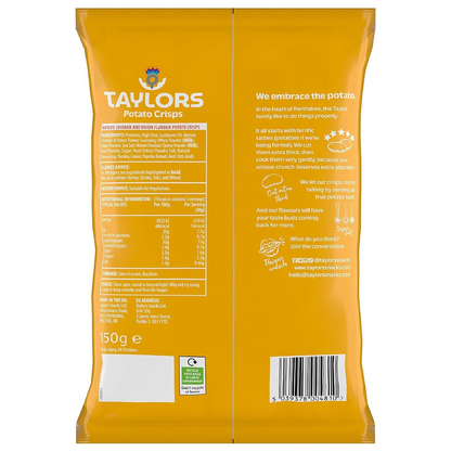 Taylors Mature Cheddar & Onion Flavour Potato Crisps