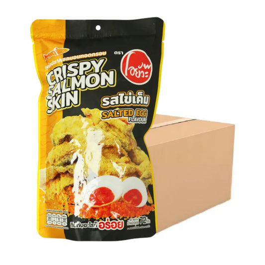 O-YUA Fish Skin Crispy Fried Salmon Salted Egg Flavor 72g
