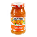 Smucker's Orange Marmalade 340g jar, a dry grocery item, showing the label with vibrant orange and citrus imagery.