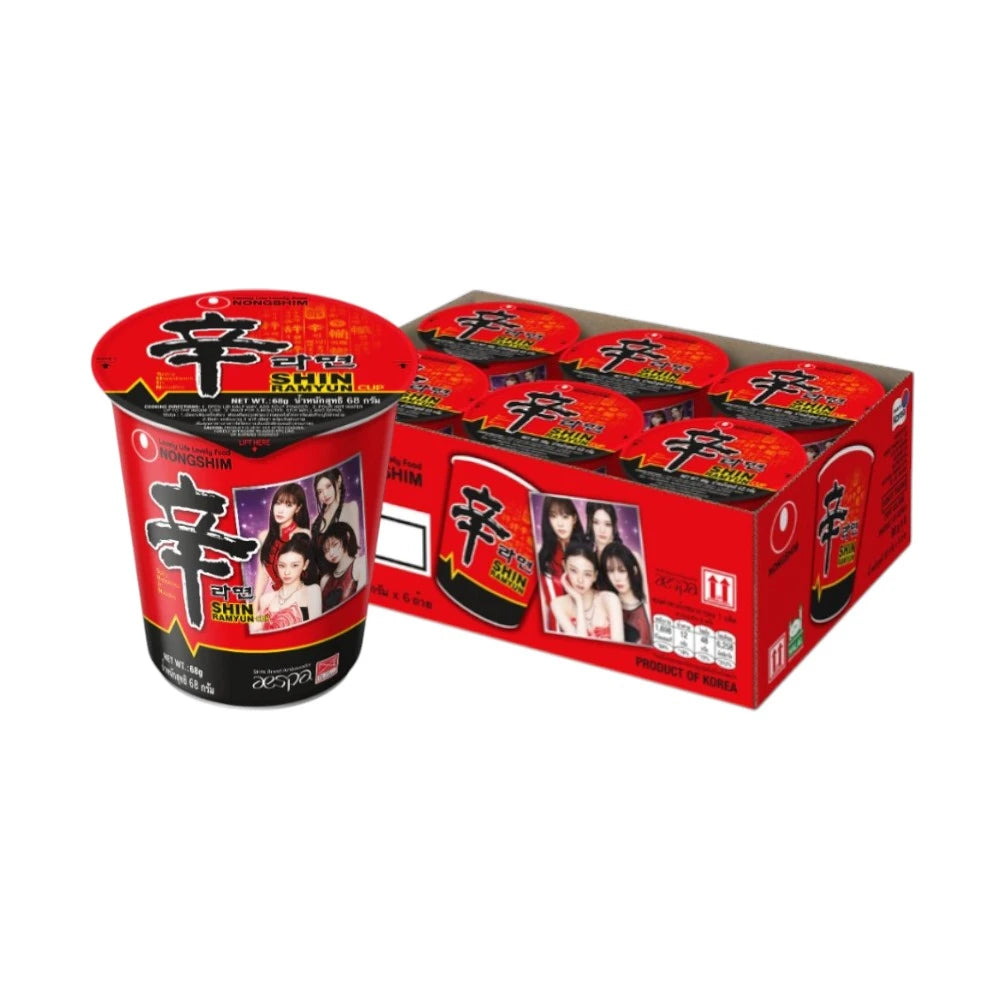 Nongshim Shin Cup Noodle Soup 6 Tray