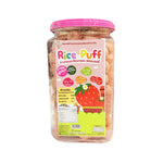 Begin Baby Rice Puff snacks in a colorful packaging, showing light, crunchy rice puffs suitable for young children.