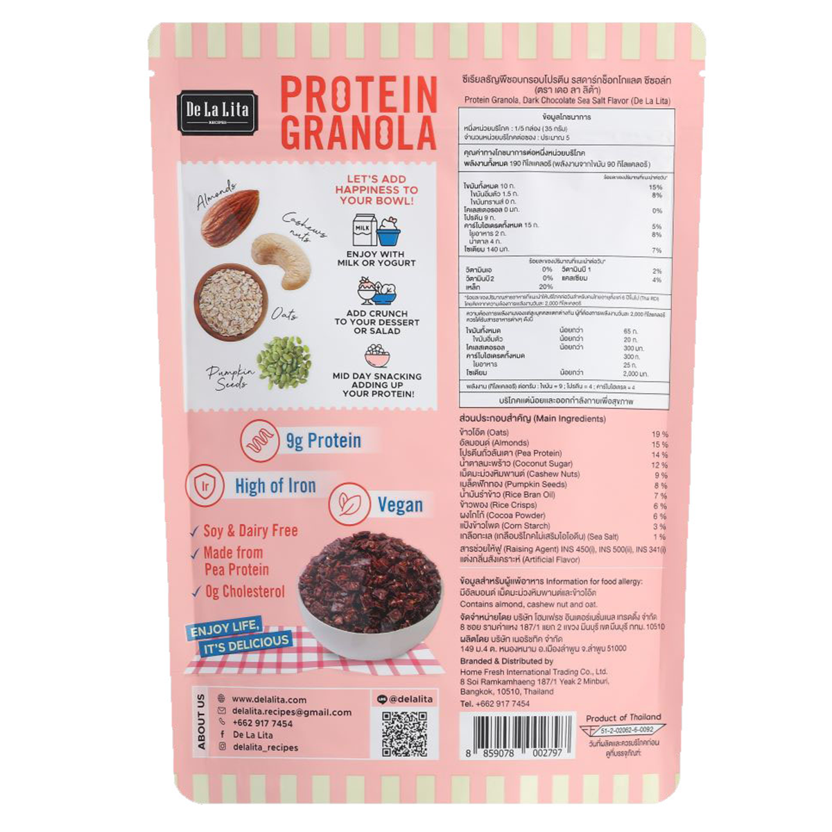 Delalita Protein Granola Dark Choc