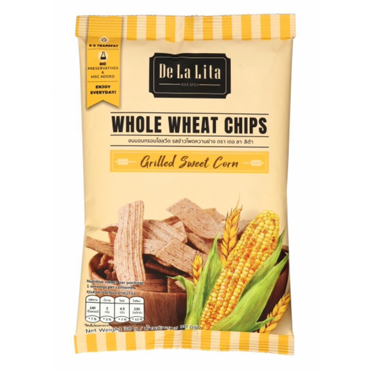 De La Lita Whole Wheat Chips Grilled Sweet Corn