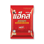 Hacks Candy regular 94.5g box of confectionery snacks with colorful candies in a clear package, brand name visible.