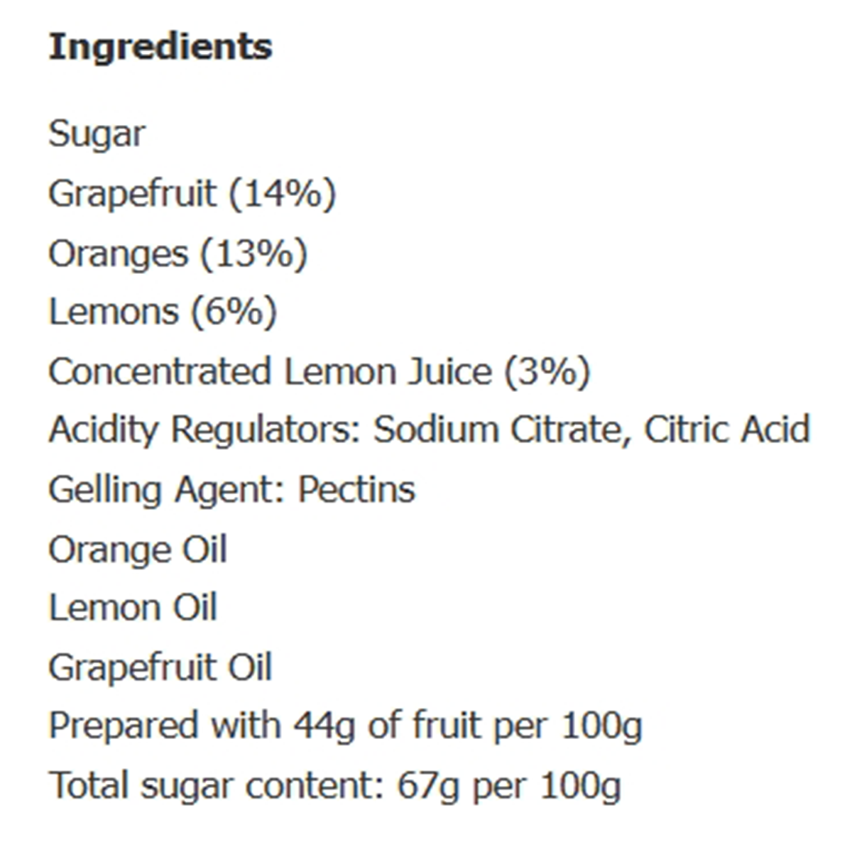 Sainsbury's Taste The Difference Three Fruits Marmalade